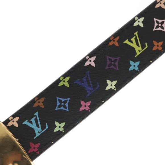 LOUIS VUITTON Multicolor Ceinture LV Cut Belt Black M6890 LV Auth 142353V - Picture 6 of 16